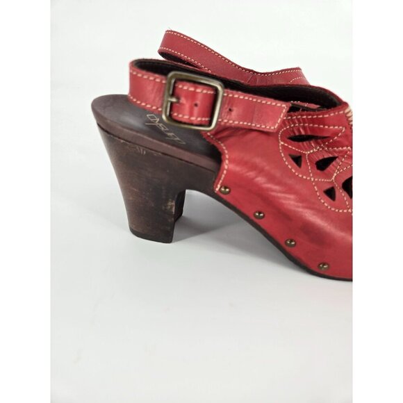 Dansko Red Clog Sling Back Women’s Sandals size 39 - Picture 4 of 12